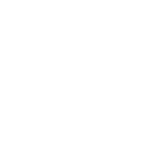 Minimalist white line drawing of a robot head with antenna on a black background, used as a tech/AI symbol